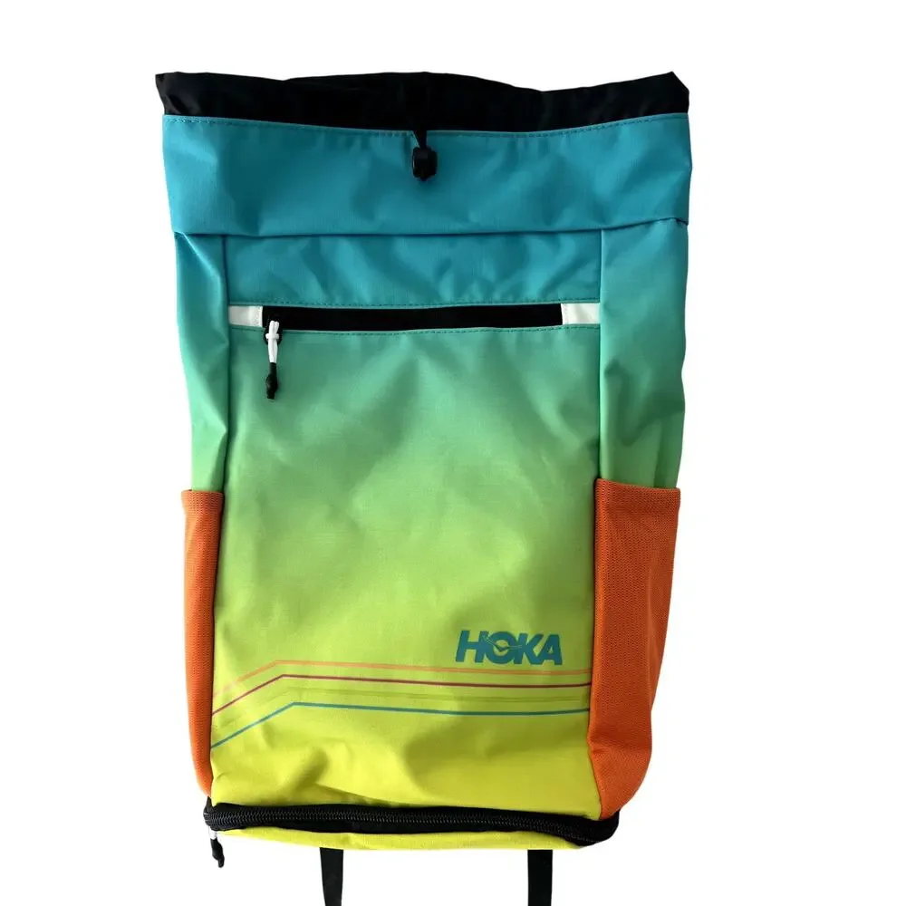 NEW Hoka One One Ocean Mist Gradient Field Backpack Shoe Bag Lightweight Storage